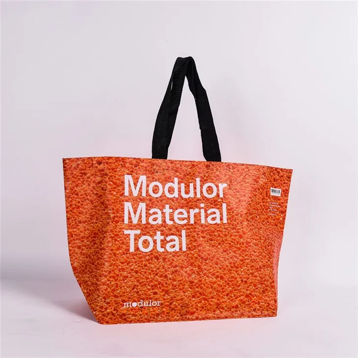 ब्रांडेड लैमिनेटेड आरपेट शॉपिंग बैग